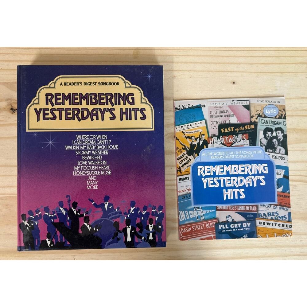 Reader's Digest Remembering Yesterday's Hits Song & Lyric Book Set 1986